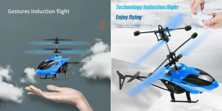 Zabawka elektryczna Helikopter Fakon RC, czujnik zbliżeniowy, pilot na