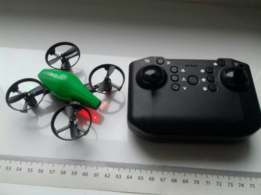 Dron GT1, Mini UAV, z pełną osłoną śmigieł, 3,7V 300mAh, 360 obrót, He