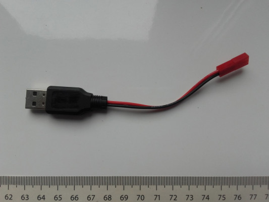 Ładowarka USB JST do akumulatorów 3,7V, wtyczka JST-2P, KCY, NOWA