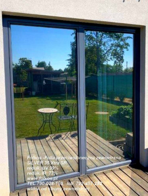 Folia Silver 35 Xtra SR - folia przeciwsłoneczna zewnętrzna red IR 77%