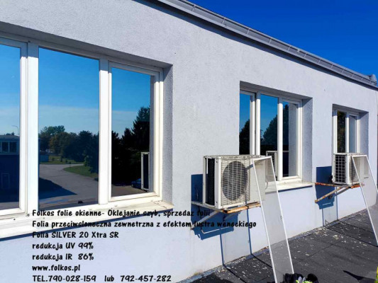 Folie przeciwsłoneczne zewnętrzne Pruszków -Oklejamy okna folią Folkos