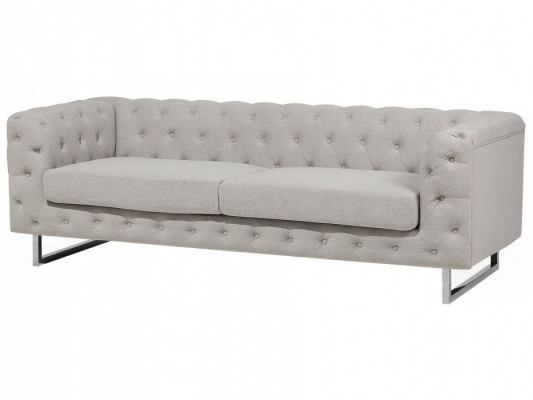 Sofa Jasnobeżowa dla 3 osób