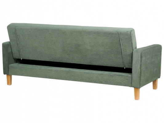 Sofa rozkładana Ciemnozielony dla 3 osób