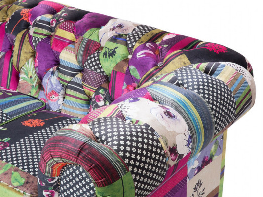 Sofa Fioletowa dla 3 osób