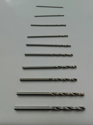 Mini wiertła, Zestaw Wierteł, 10 sztuk 0.5mm 0.6mm 0.8mm 1.0mm 1.2mm V