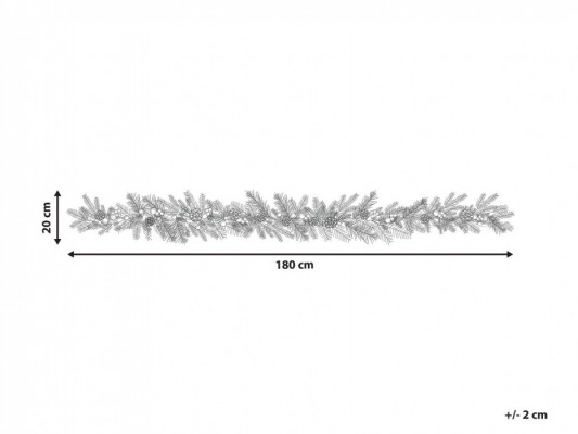 Świąteczna girlanda LED 180 cm