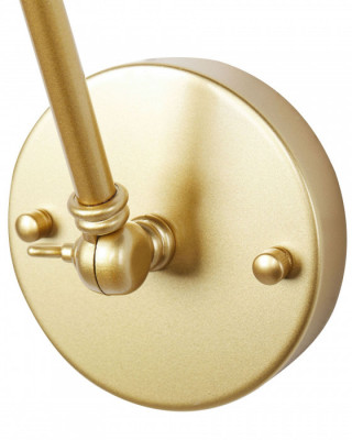 Zestaw 2 lamp ściennych Regulowana Metal Złoty