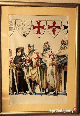 Sprzedam Okazały Obraz Mistrzów Zakonu Templariuszy