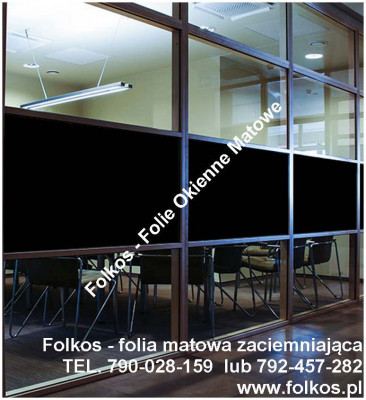 Folia 100% zaciemniajaca -Folkos LIGHT STOP  folia dwukolorowa