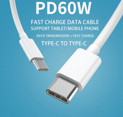 ViewSonic kabel USB-C - USB-C, PD do 60W, transmisja danych, 3m, biały