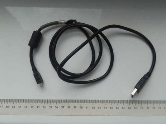 Kabel USB microUSB CBL034U, 115cm, gruby czarny, używany