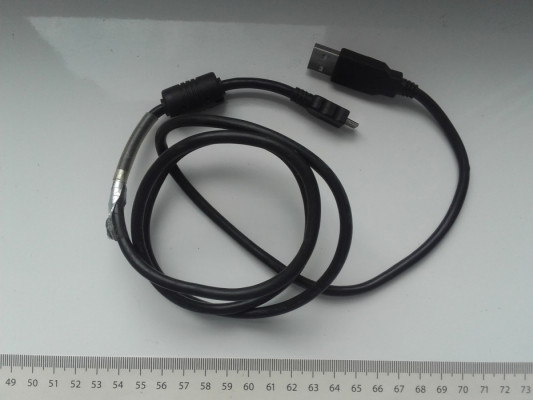 Kabel USB microUSB CBL034U, 115cm, gruby czarny, używany