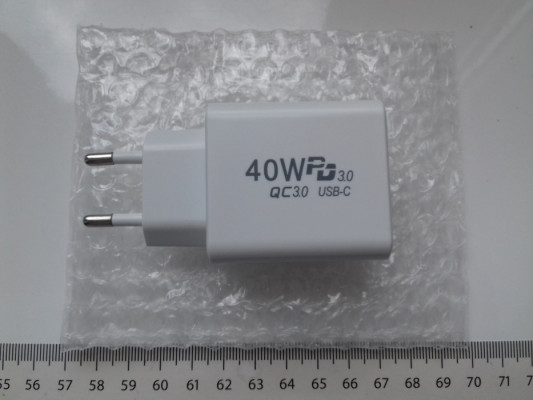 Ładowarka QC3.0 + PD3.0, USB-C, 5V, 9V, 12V, biały kolor, AR43-CCA, 30