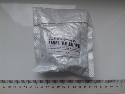 Ładowarka 3xUSB, 230V, różowa, NOWA, 5V 1A, 5Wat, SOLMA SL-67, 3058632