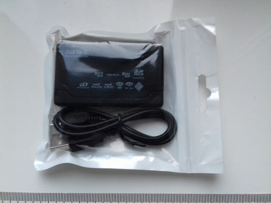 Czytnik kart 6w1, microSD, MMC, SD, XD, CF, MS Duo, M2, USB, NOWY czar