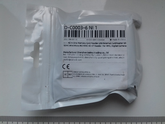 Czytnik kart 6w1, microSD, MMC, SD, XD, CF, MS Duo, M2, USB, NOWY czar