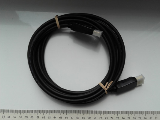 Kabel DisplayPort, DP 1.2, 3m, UltraHD 4K 2160p 3m, czarny