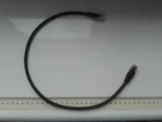 Kabel LAN RJ45, 50cm, czarny, patch cord 6 UTP 4, używany