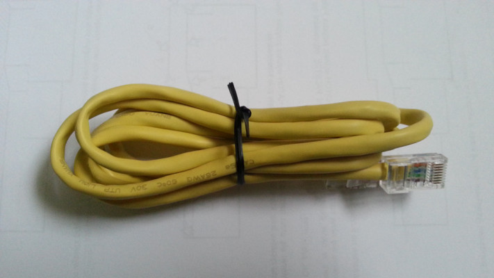 Żółty kabel LAN RJ45 UTP CAT.5e NOWY