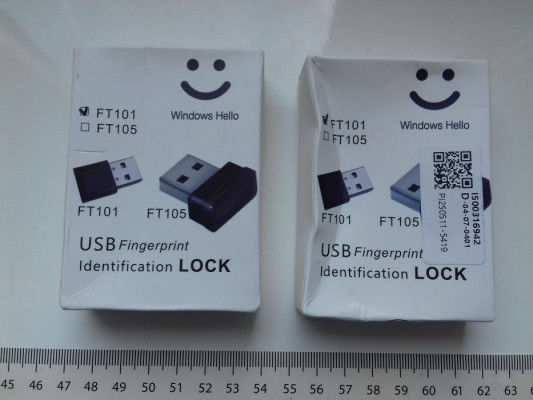 Czytnik linii papilarnych USB, Windows Hello Fingerprint NOWY FT101 V1
