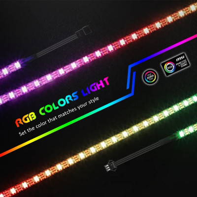 LED ARGB 5V, adresowalne oświetlenie dla płyt głównych komputerów stac