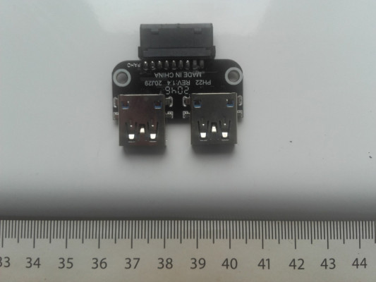 Adapter USB 3.0_3.1 typ IDC 19P_20P na USB A złącze wewnętrzne, żeńsk