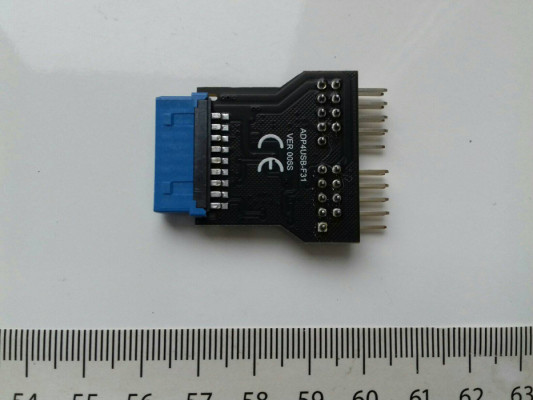 Adapter przejściówka rozdzielacz z USB 3.0 na 2xUSB 2.0 na płycie głów