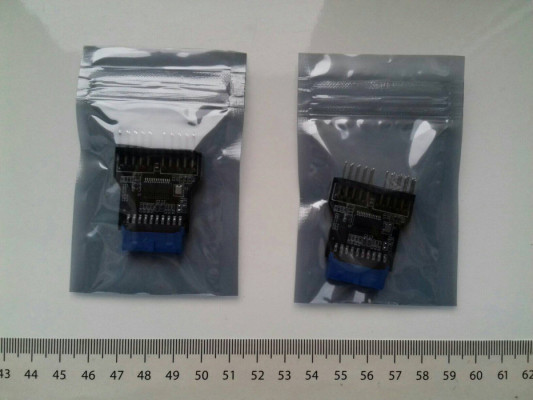 Adapter przejściówka rozdzielacz z USB 3.0 na 2xUSB 2.0 na płycie głów