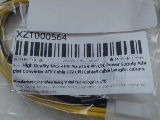 ATX EPS CPU z 4Pin męski na 8Pin żeński, EPS Adapter kabla zasilająceg