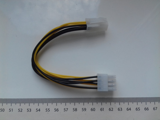 ATX EPS CPU z 4Pin męski na 8Pin żeński, EPS Adapter kabla zasilająceg