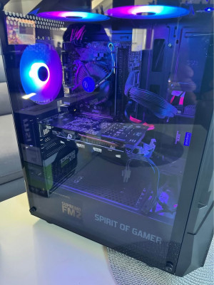 Komputer Gamingowy RGB i5-8400, gtx 1060 6GB, 16gb ram ddr4 ssd +hdd I