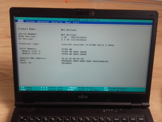 Laptop Fujitsu Lifebook E449, Core i3 8130U, 32GB, 256GB, FullHD, USB-
