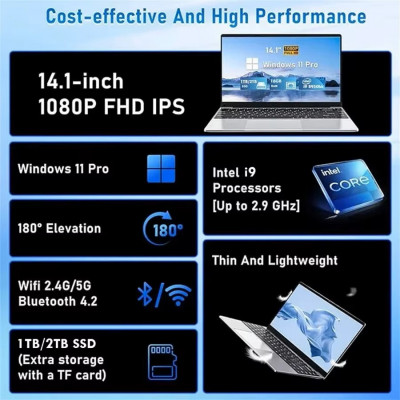 14,1-calowy nowy ultra cienki Laptop system Windows 11 Intel Core i9