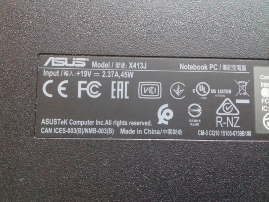 Laptop Asus X413JA, Core i7 10TH 1065G7, DDR4 8GB, SSD 238GB, Intel Ir