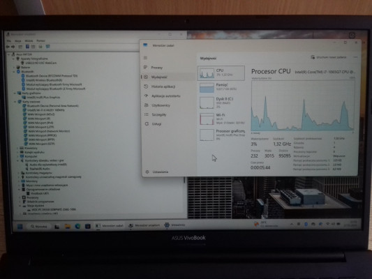 Laptop Asus X413JA, Core i7 10TH 1065G7, DDR4 8GB, SSD 238GB, Intel Ir
