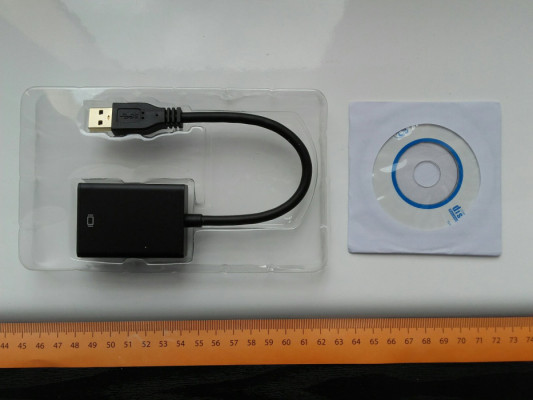 Adapter USB 3.0 na HDMI adapter do monitora lub TV +sterownik w pudełk