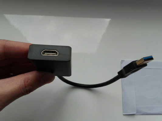 Adapter USB 3.0 na HDMI adapter do monitora lub TV +sterownik w pudełk