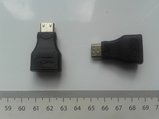MiniHDMI Adapter do HDMI, Mini HDMI wtyk męski do HDMI żeński