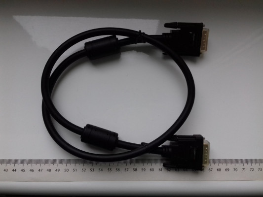 Kabel AmazonBasic DVI-D Dual Link, 24+1, 90cm, 0,9m, kolor czarny, Now