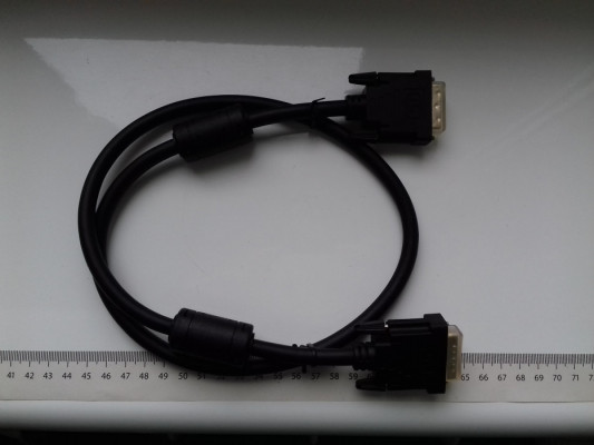 Kabel AmazonBasic DVI-D Dual Link, 24+1, 90cm, 0,9m, kolor czarny, Now