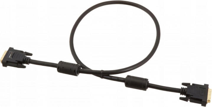 Kabel AmazonBasic DVI-D Dual Link, 24+1, 90cm, 0,9m, kolor czarny, Now