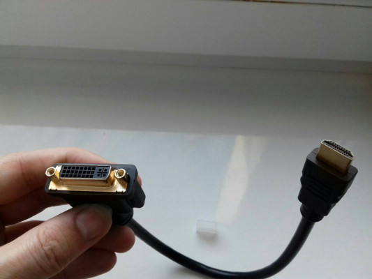DVI do HDMI 24+5 Adapter-kabel, HDMI - DVI-D Dual-Link, Converter 2560
