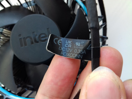BOX Intel Laminar RM1 Cooler, 12th, 13th, 14th, PWM, 4pin, 65W, miedzi
