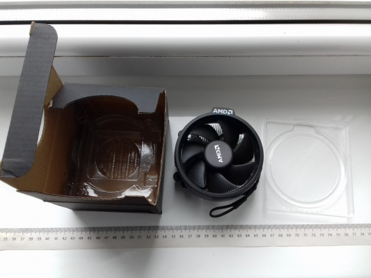 Chłodzenie AMD Wraith Stealth, AM4, sprawne, używane w pudełku, Ryzen3