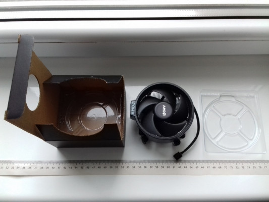 Chłodzenie AMD Wraith Stealth, AM5 AM4, sprawne w pudełku, Ryzen3,5,7,