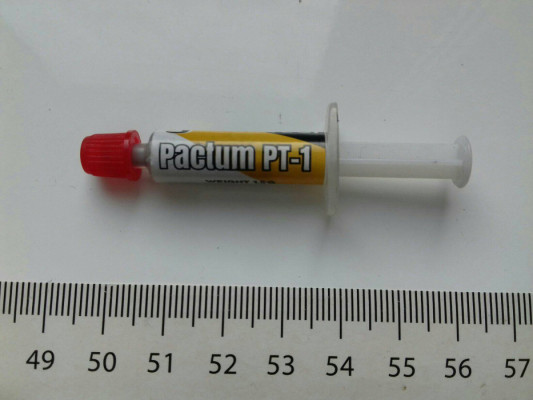 Pasta termoprzewodząca SilentiumPC Pactum PT-1, 1.5g, napis pionowy