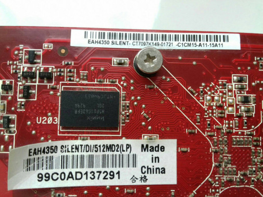ASUS EAH4350 SILENT ATI Radeon HD 4350 512MB, sprawna, HDMI, DVI, VGA,