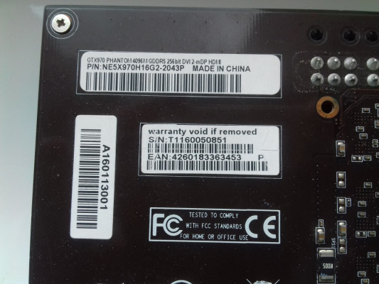 Gainward Phantom GeForce GTX970 4GB GDDR5, DVI, HDMI, 2xmini DisplayPo