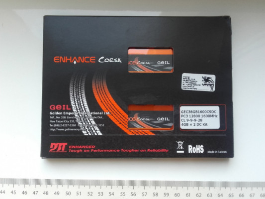 GeIL Enhance Corsa DDR3, 8GB = 2x4GB 1600MHz, PC3 12800 CL9, Używana S