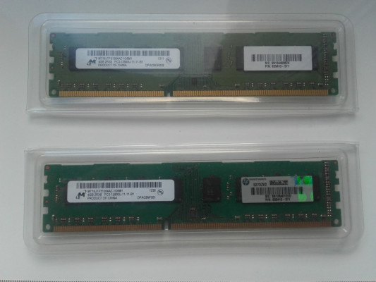 Micron DDR3, 8GB,(4GB+4GB), 1600MHz, PC3 12800 DIMM, HP, Używana Spraw